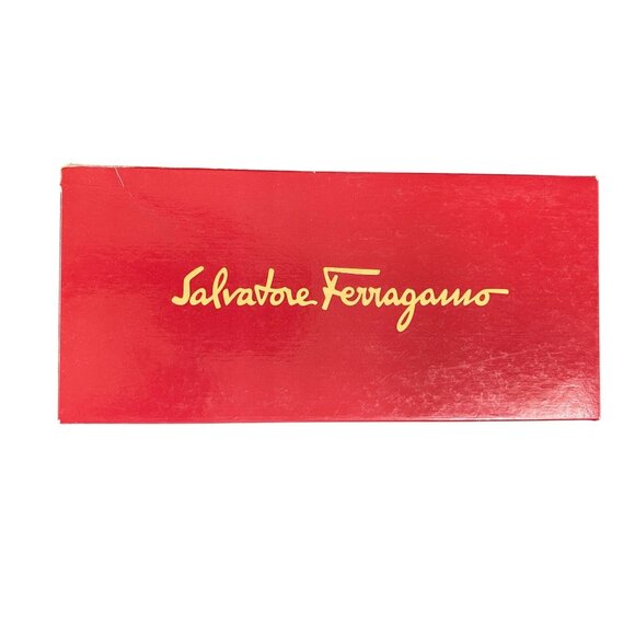 Salvatore Ferragamo Brilliance 7cm Red Satin High Heel Sandals Size 9B - Picture 7 of 8